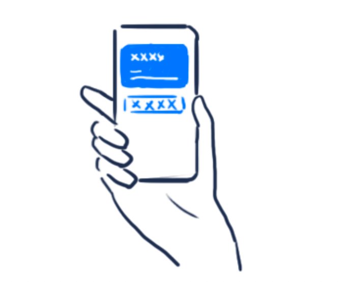 Holding phone