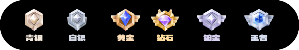 Member tier icons — Bronze, Silver, Gold, Diamond, Platinum, King